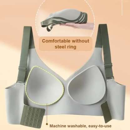 🔥Super Gather Bra | Wireless Push-up Bra👍No More Sagging Breasts