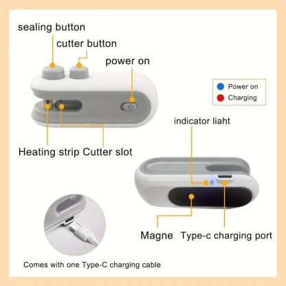 🔥Mini Bag Sealer with Cutter and Magnet
