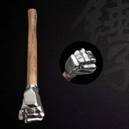 Fist hammer wooden handle fitter hammer small fist hammer electrician hammer home outdoor car self-defense hammer iron hammer