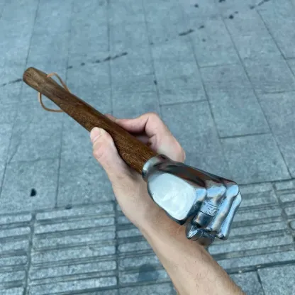 Fist hammer wooden handle fitter hammer small fist hammer electrician hammer home outdoor car self-defense hammer iron hammer