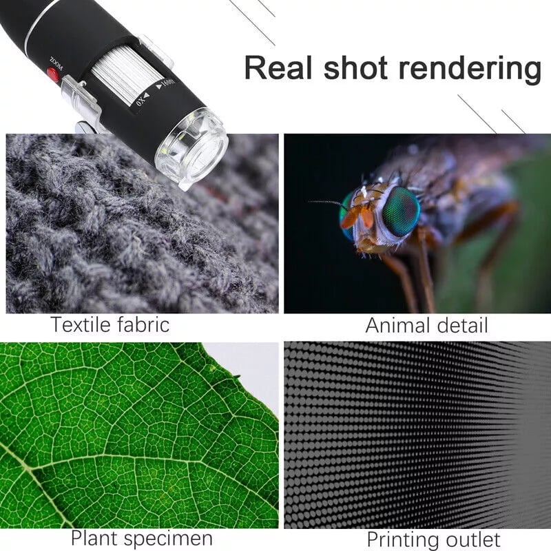 🔬1600X  Zoom Digital Microscope Camera Portable Magnifier🔍