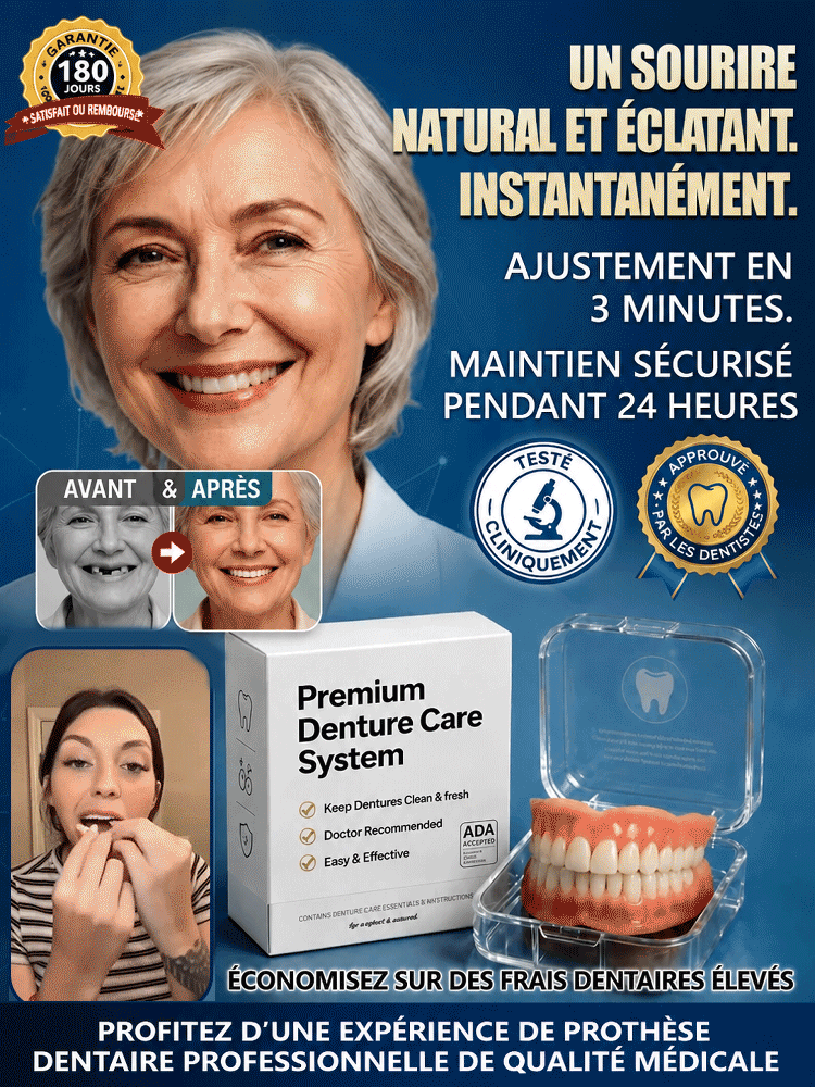 【💯Certification de sécurité alimentaire maximale !💯】🔥Retrouvez confiance en vous avec un kit de prothèse dentaire Smile !🔥👍Un acheté, un offert ! 98,9 % d'avis positifs, 99 % de clients satisfaits !