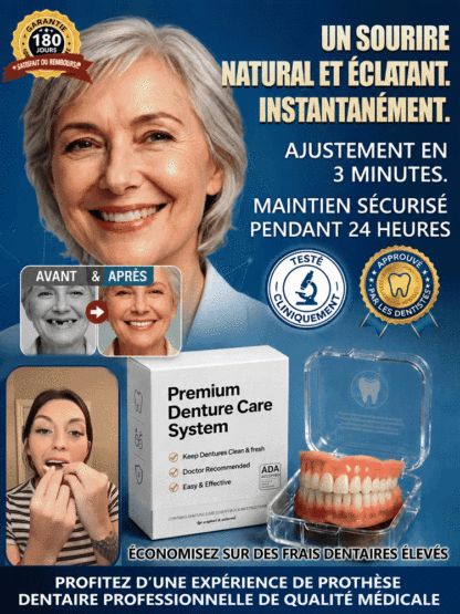 【💯Certification de sécurité alimentaire maximale !💯】🔥Retrouvez confiance en vous avec un kit de prothèse dentaire Smile !🔥👍Un acheté, un offert ! 98,9 % d'avis positifs, 99 % de clients satisfaits !