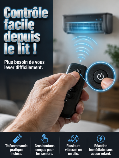 [Indispensable cet été !] Ventilateur rafraîchisseur d'air à semi-conducteurs haute performance [Placez-le partout où il fait chaud : à l'intérieur, à l'extérieur, dans votre voiture, etc. ! Répond à tous vos besoins !]