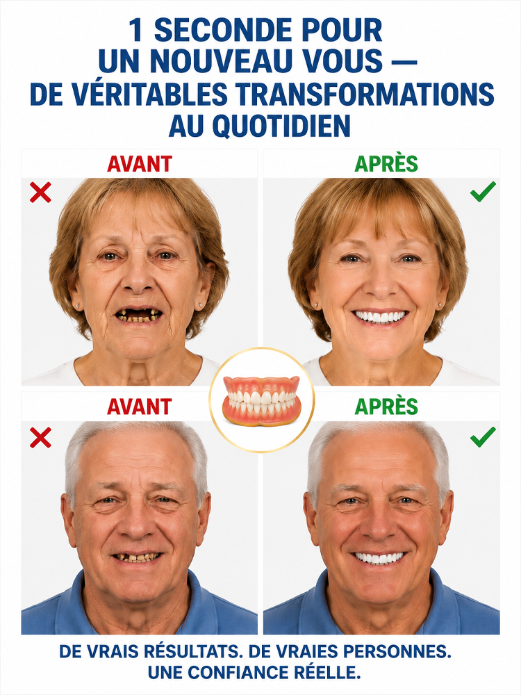 【💯Certification de sécurité alimentaire maximale !💯】🔥Prothèse dentaire de haute qualité🔥👍Un acheté, un offert ! 98,9 % d'avis positifs, 99 % de clients satisfaits !👍