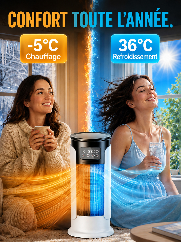 [Produit phare de 2026 en Europe et en Amérique] Climatiseur instantané pour la maison [Placez-le là où il fait chaud !]