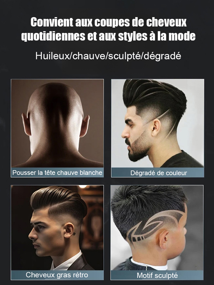 Tondeuse à cheveux électrique silencieuse et sans bourrage de cheveux 【👍Coupe de cheveux, rasage et épilation en un seul appareil !】【👍Garantie à vie ; remplacement gratuit en cas de problème pendant un an !】