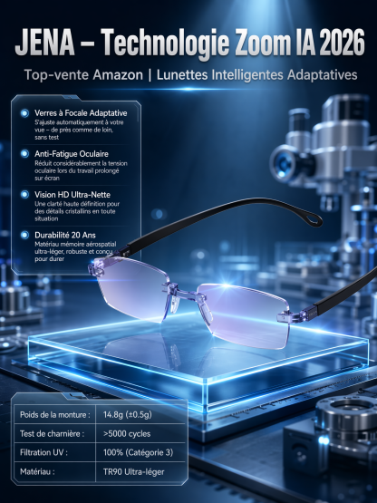 【Offre limitée : 1 acheté = 1 offert !】 La première technologie « Smart Zoom » américaine qui vous redonne la vue de vos 20 ans ! 【Un seul achat, fini les changements de lunettes fréquents !】