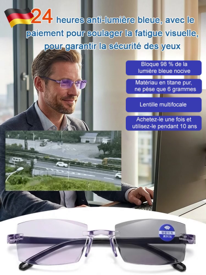 【Offre limitée : 1 acheté = 1 offert !】 La première technologie « Smart Zoom » américaine qui vous redonne la vue de vos 20 ans ! 【Un seul achat, fini les changements de lunettes fréquents !】