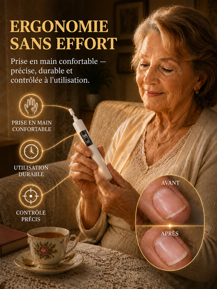 [Dites adieu aux mycoses des ongles et obtenez des ongles parfaits rapidement] Polisseuse à ongles électrique