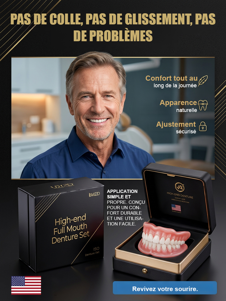 【💯Certification de sécurité alimentaire maximale !💯】🔥Prothèse dentaire de haute qualité🔥👍Un acheté, un offert ! 98,9 % d'avis positifs, 99 % de clients satisfaits !👍