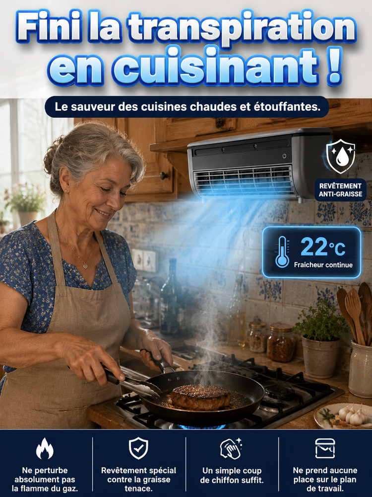 [Indispensable cet été !] Ventilateur rafraîchisseur d'air à semi-conducteurs haute performance [Placez-le partout où il fait chaud : à l'intérieur, à l'extérieur, dans votre voiture, etc. ! Répond à tous vos besoins !]