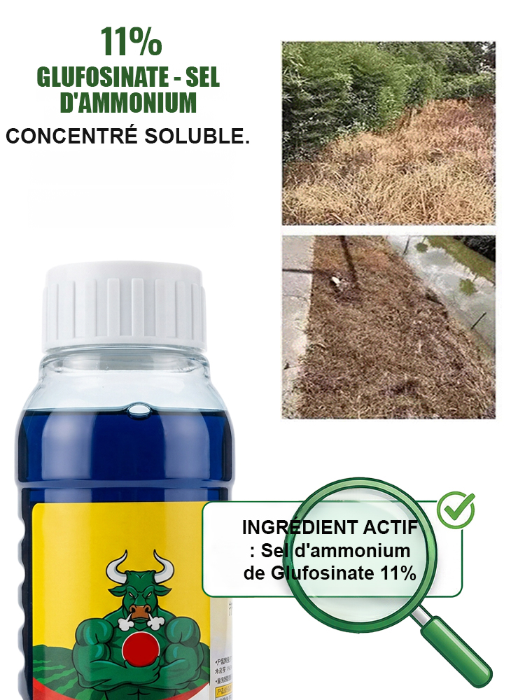 🌿💀 Herbicide agricole ultra-performant, résultat visible en seulement 3 heures ⏰. Une seule pulvérisation agit toute l’année, son effet stable et durable dure jusqu’à 5 ans et empêche définitivement la repousse des mauvaises herbes ♻️.