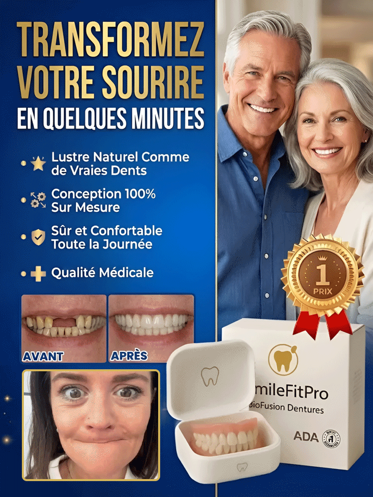 🦷 Cache-dent esthétique en silicone de grade médical nouvelle génération, souple et très élastique. Doté de la nouvelle technologie thermoplastique moléculaire 2026, il s’adapte parfaitement à votre dentition naturelle, discret et imperceptible au port.