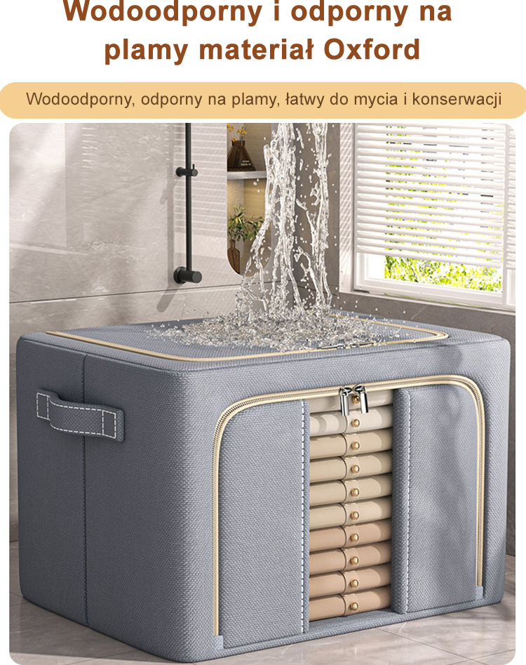 Składany wodoodporny pojemnik na ubrania