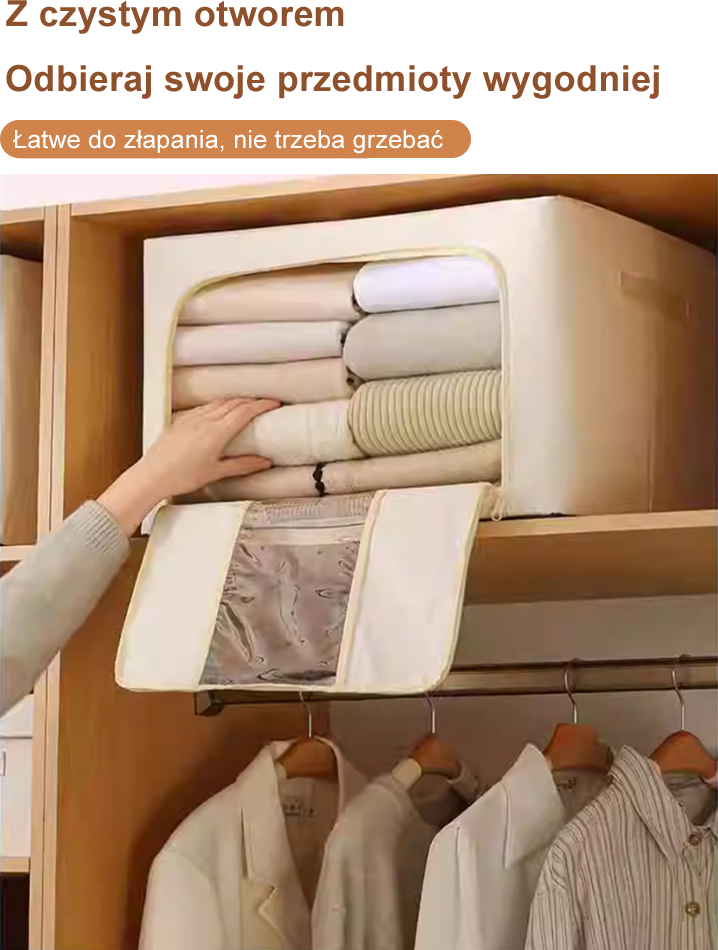 Składany wodoodporny pojemnik na ubrania