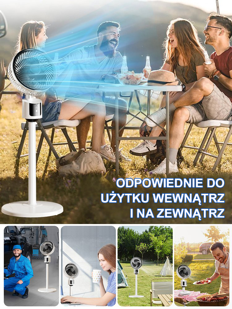 Ultra cichy podłogowy wentylator energiooszczędny