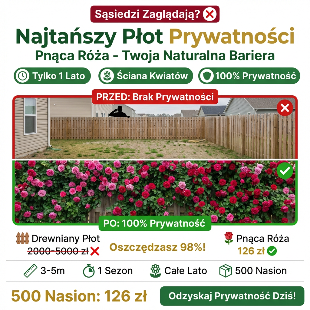 Nasiona róży wielokwiatowej kwitnącej przez cztery pory roku