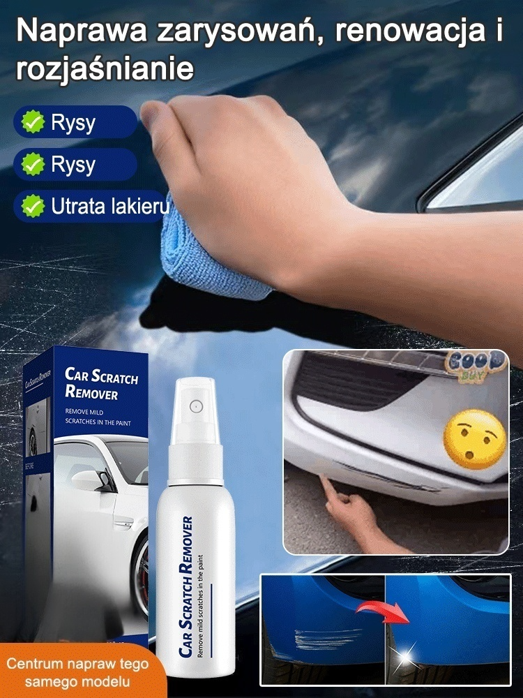 Spray do naprawy zarysowań samochodowych