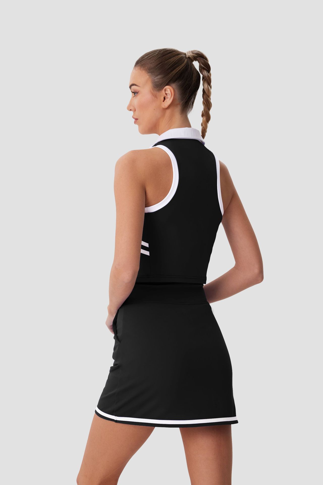 Fungolfs Polo Lapel Sleeveless Golf Sports Vest Suit