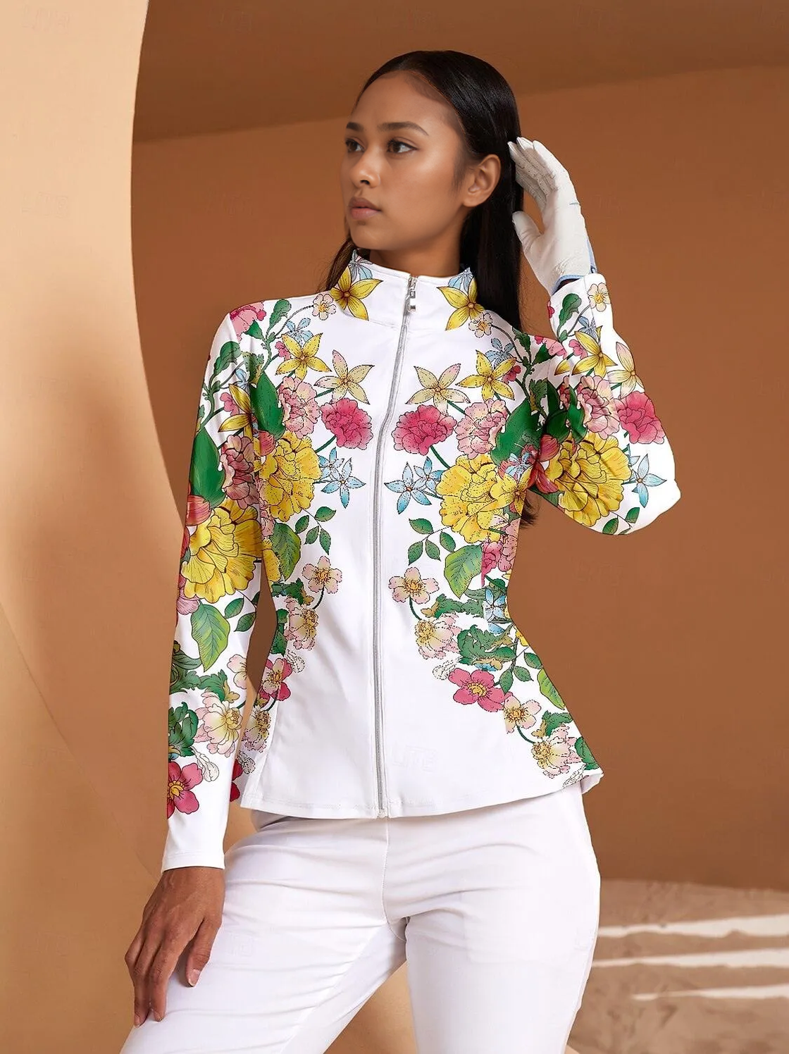 Fungolfs Botanical Energy Ruffle Golf Jacket Sun Protection