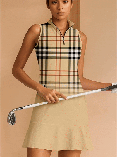 Fungolfs Super stylish ruffle dresses for golf, pickleball and tennis 0012 With Pockets