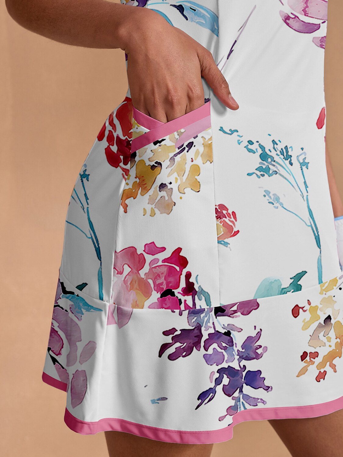 Fungolfs Inked Skins Ruffle Dress For Golf Pickleball & Tennis