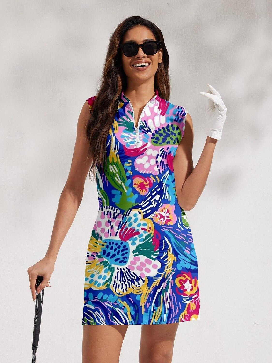 Fungolfs Hyped-up Tropical Sleeveless Dress UPF50+