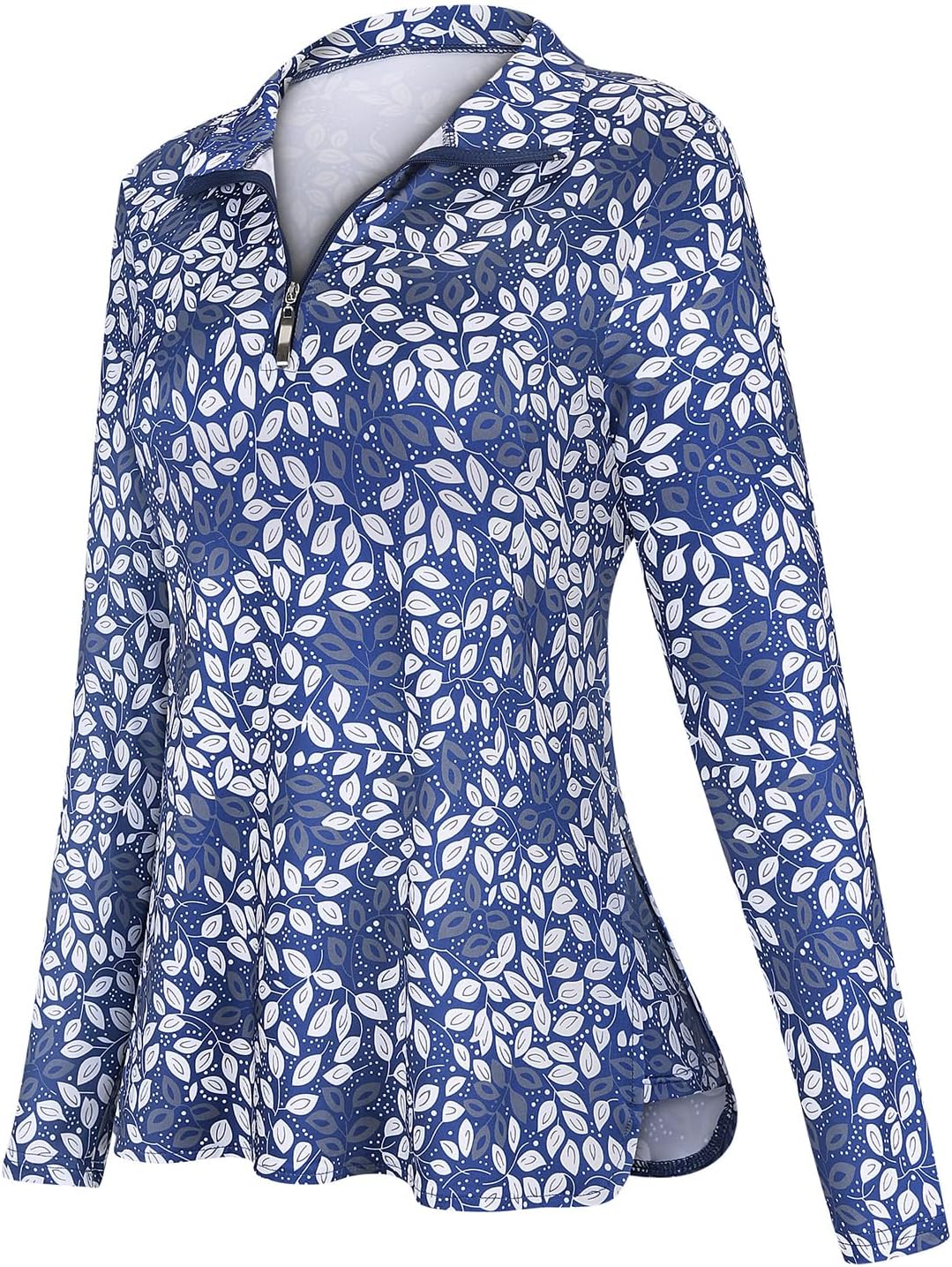 Women's Long Sleeve Golf Tennis Polo Shirts UPF50+ Half Zip Dry Fit Workout Tops Athletic Shirt