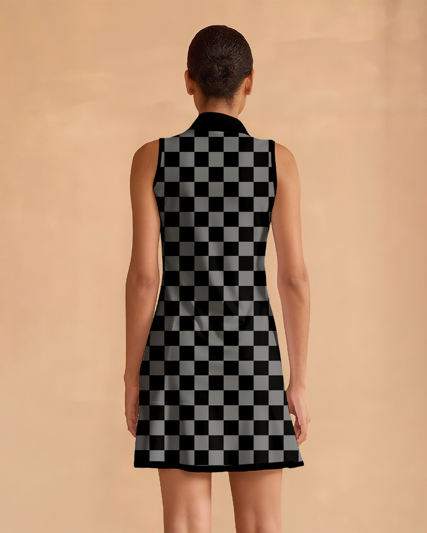 Super Stylish Ruffled Zip-Up Dress Perfect For Golf, Pickleball, And Tennis