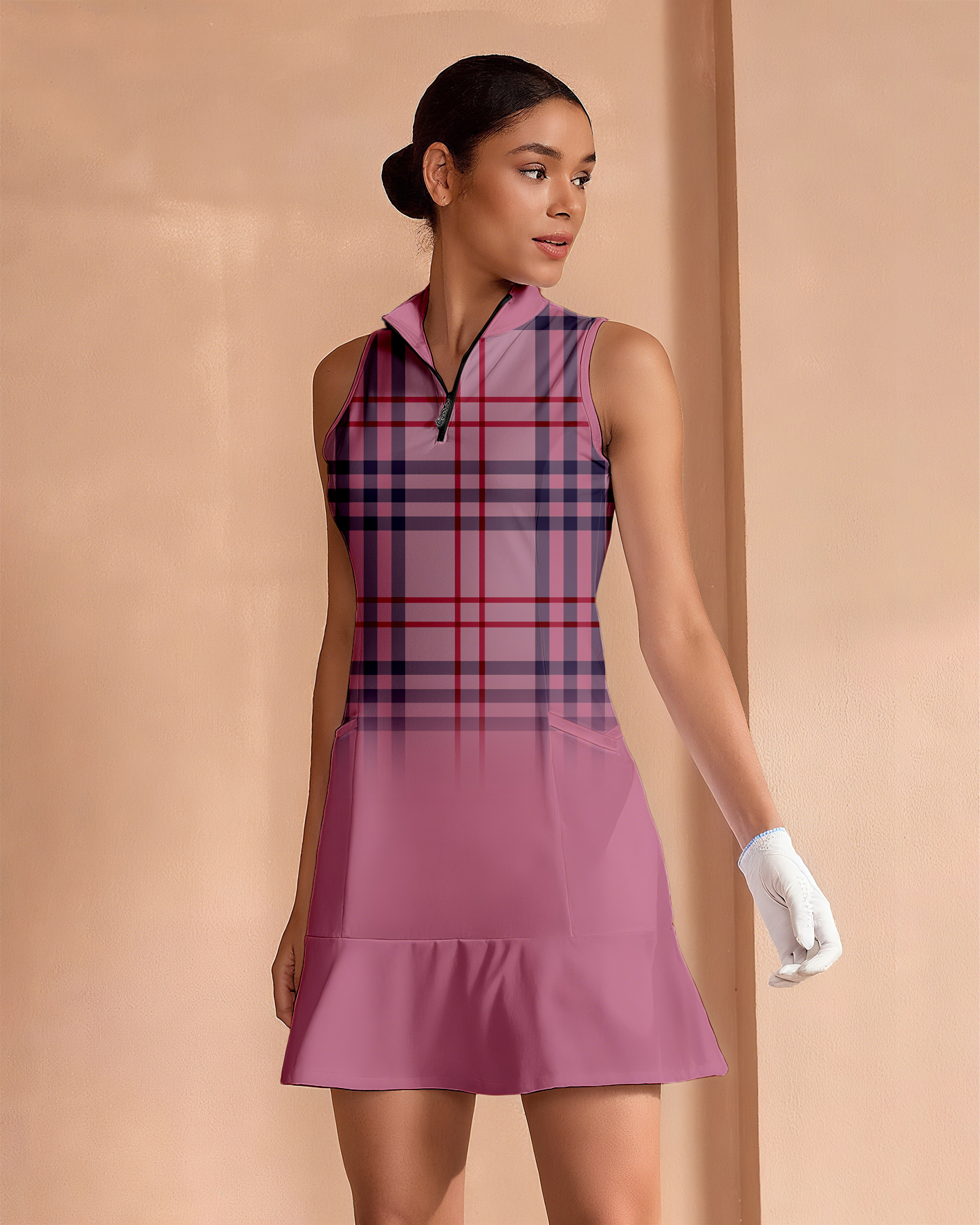 Fungolfs Super stylish ruffle dresses for golf, pickleball and tennis 0012 With Pockets