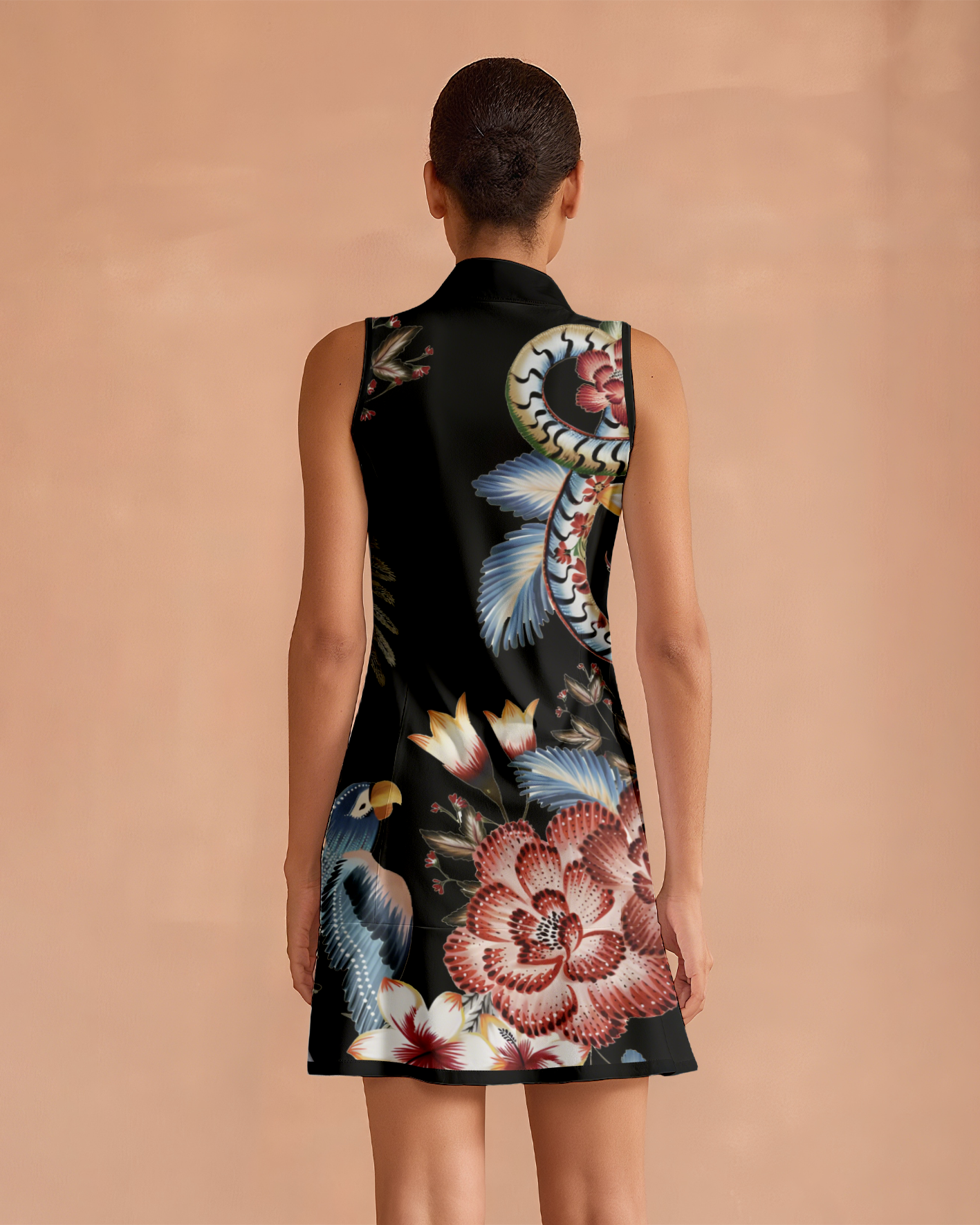 Super Stylish Ruffled Zip-Up Dress Perfect For Golf, Pickleball, And Tennis