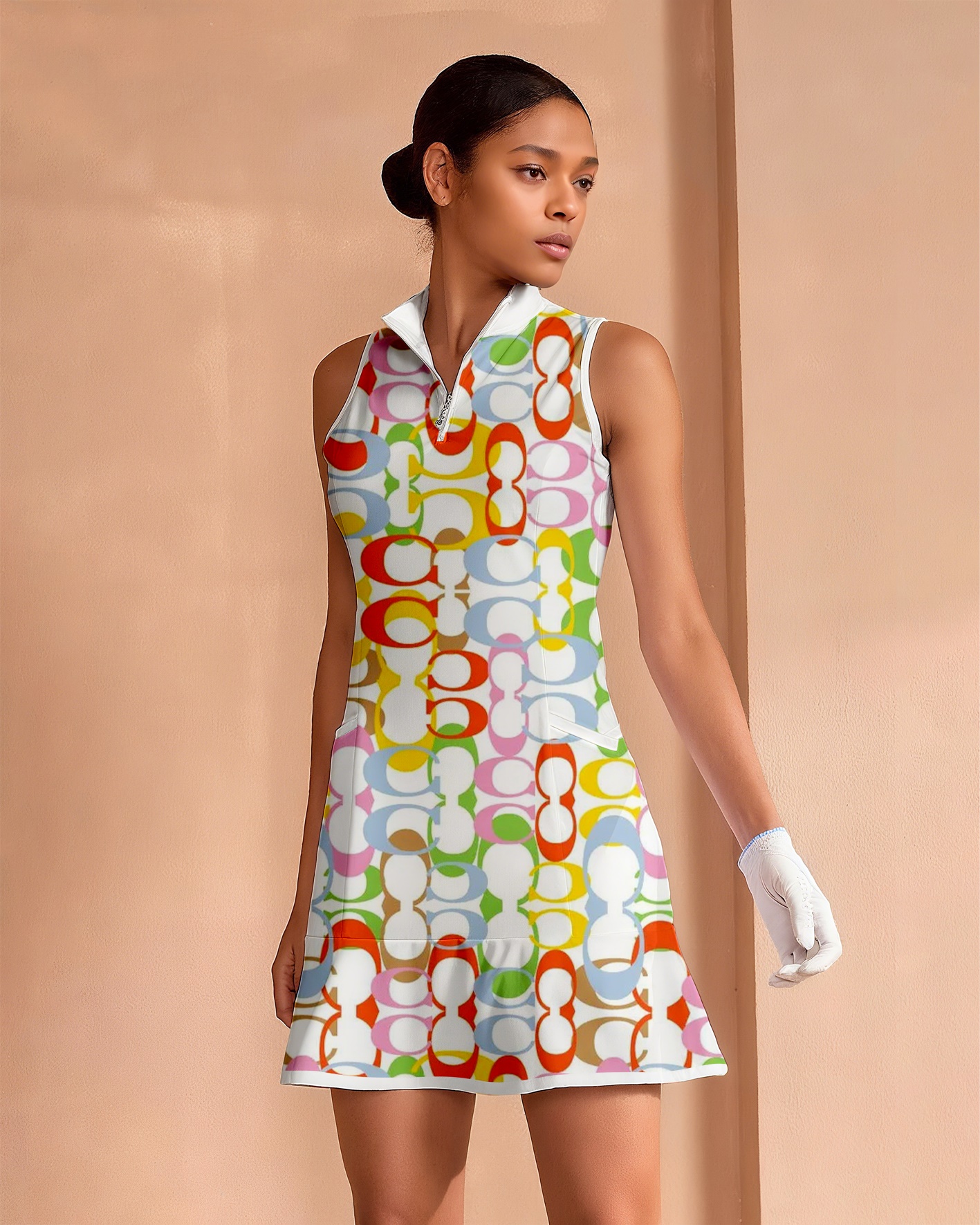 Fungolfs Super stylish ruffle dresses for golf, pickleball and tennis 0041 With Pockets