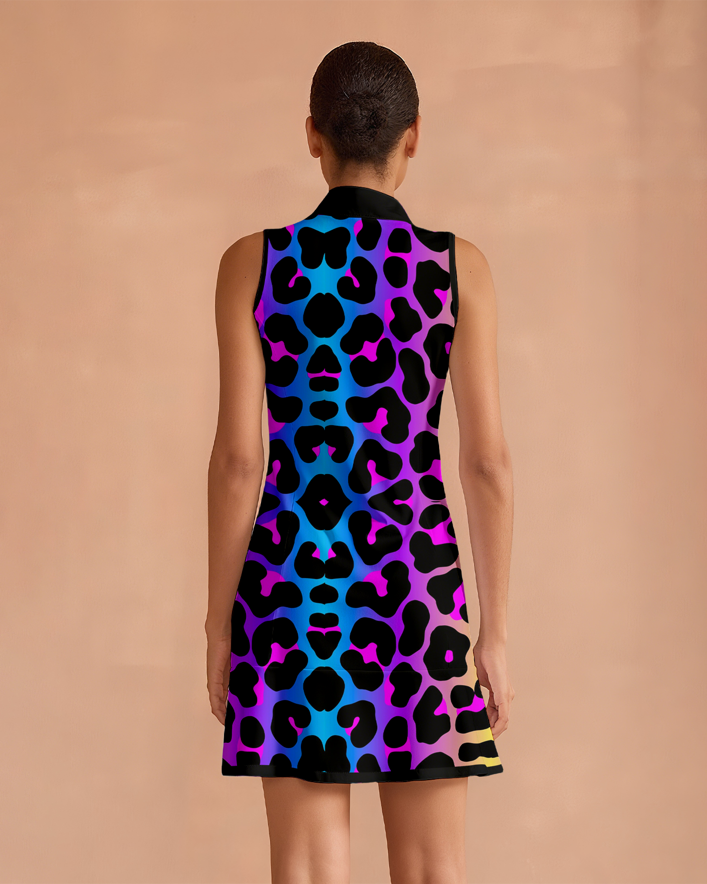 Super Stylish Ruffled Zip-Up Dress Perfect For Golf, Pickleball, And Tennis