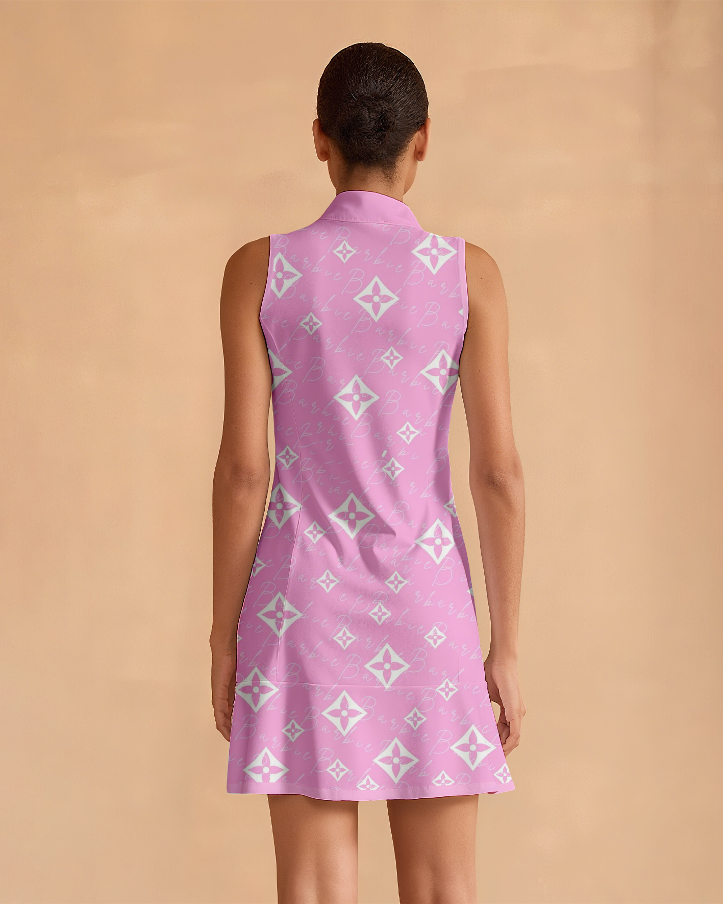 Super Stylish Ruffled Zip-Up Dress Perfect For Golf, Pickleball, And Tennis