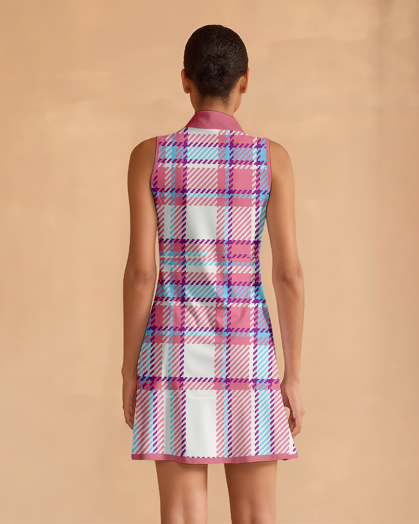 Super Stylish Ruffled Zip-Up Dress Perfect For Golf, Pickleball, And Tennis