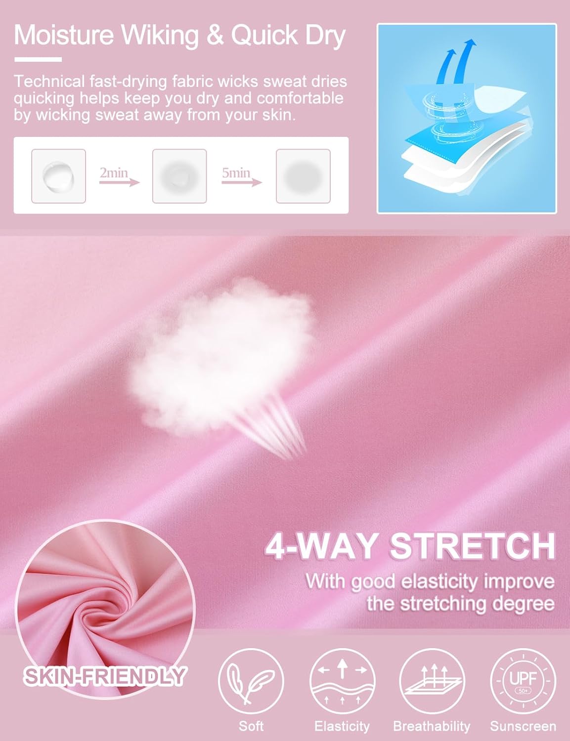 Women's Long Sleeve Golf Tennis Polo Shirts UPF50+ Half Zip Dry Fit Workout Tops Athletic Shirt