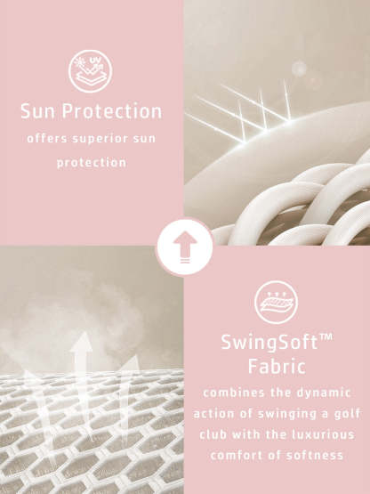 Fungolfs 90s Grunge Ruffle Sleeve Polo Top UPF50+