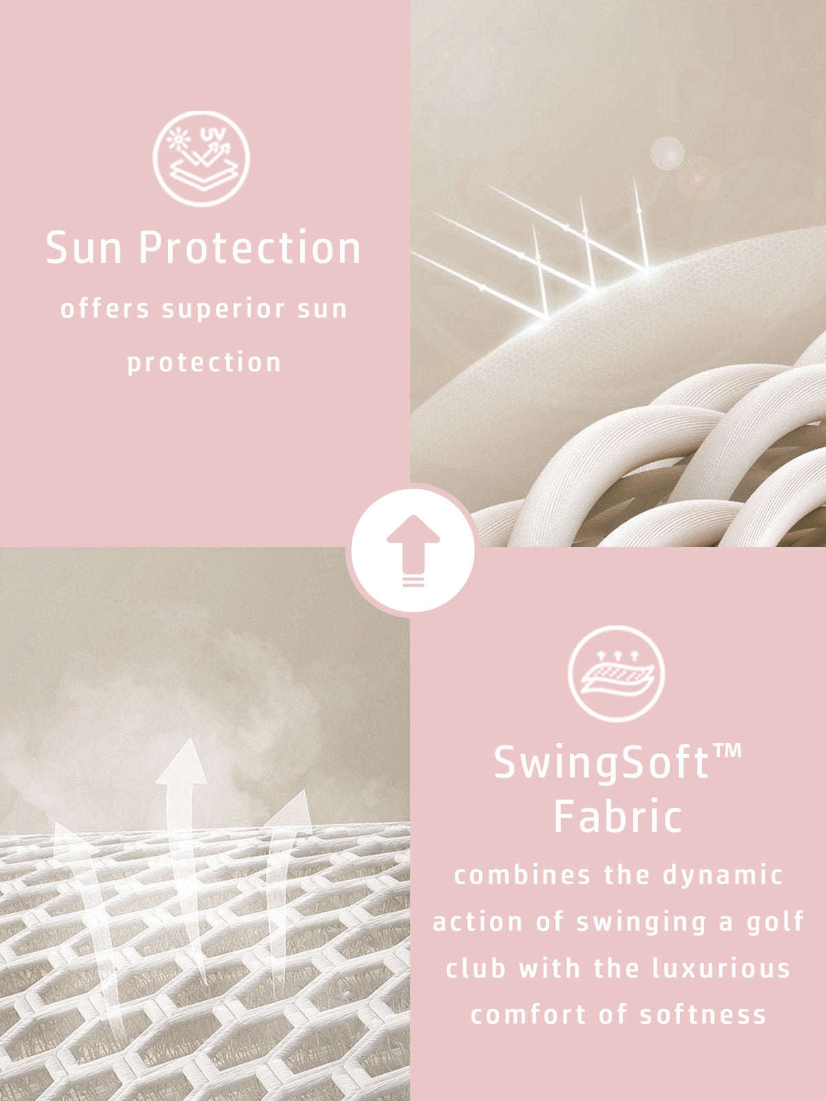 Fungolfs Botanical Energy Ruffle Sleeve Polo Top UPF50+