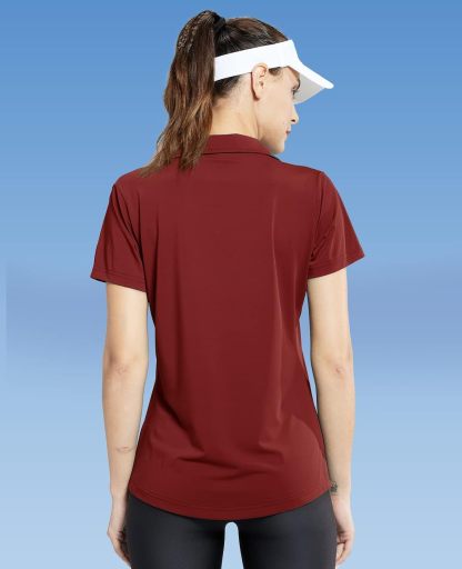 Women's Golf Polo Shirts Collared V Neck Short Sleeve Tennis Shirt, Dry Fit, Moisture Wicking