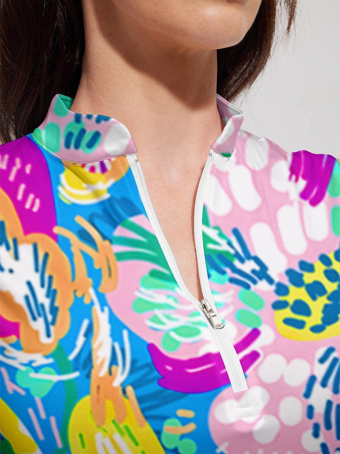 Fungolfs Hyped-up Tropical Sleeveless Dress UPF50+