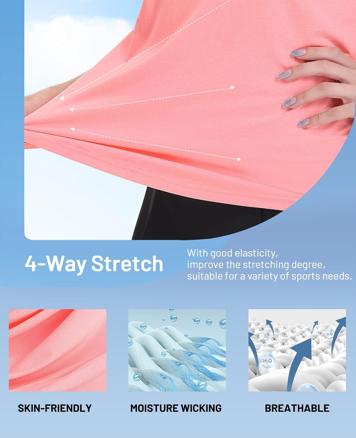 Women's Golf Polo Shirts Collared V Neck Short Sleeve Tennis Shirt, Dry Fit, Moisture Wicking