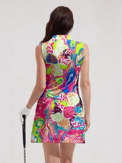 Fungolfs Hyped-up Tropical Sleeveless Dress UPF50+