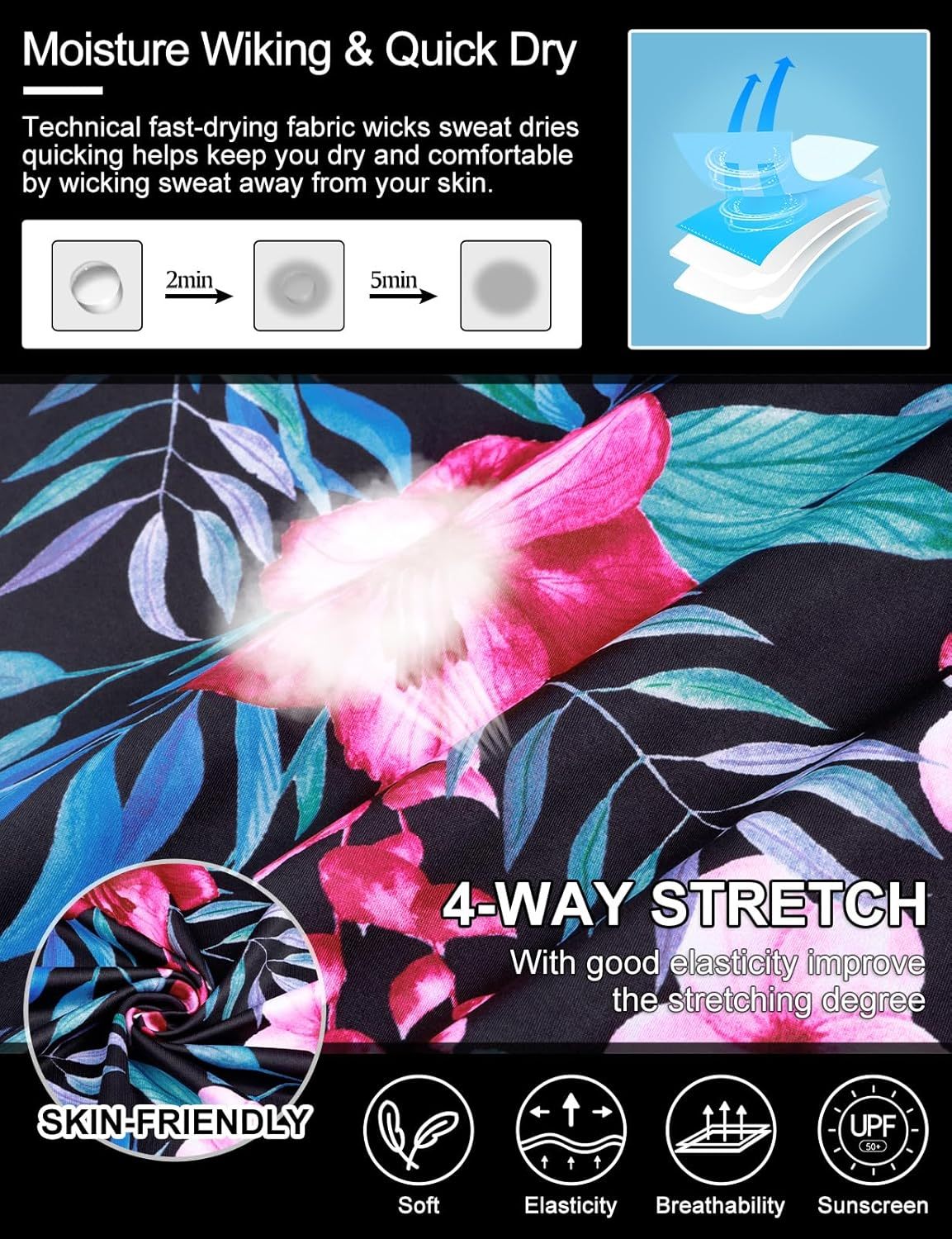 Women's Golf Polo Shirts Short Sleeve Quarter Zip Pullover Moisture Wicking Workout Tops