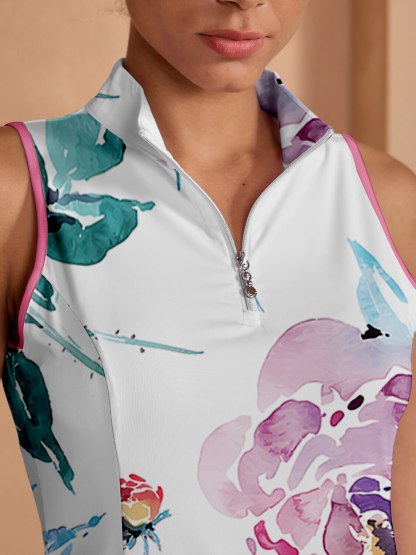 Fungolfs Inked Skins Ruffle Dress For Golf Pickleball & Tennis
