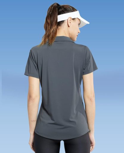 Women's Golf Polo Shirts Collared V Neck Short Sleeve Tennis Shirt, Dry Fit, Moisture Wicking