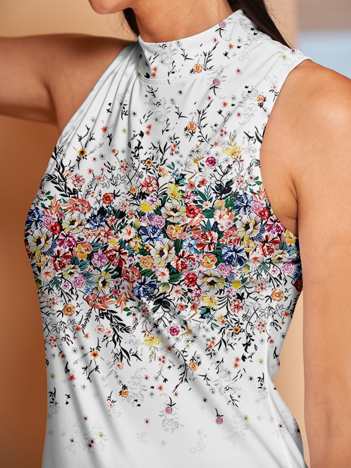 Fungolfs Botanical Energy Ruffle Dress For Golf Pickleball & Tennis