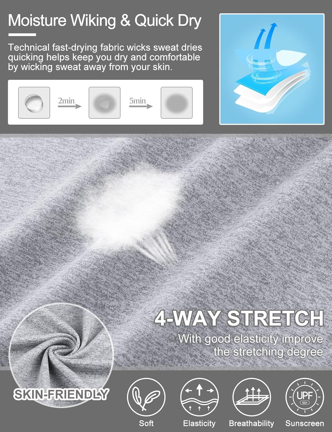 Women's Long Sleeve Golf Tennis Polo Shirts UPF50+ Half Zip Dry Fit Workout Tops Athletic Shirt