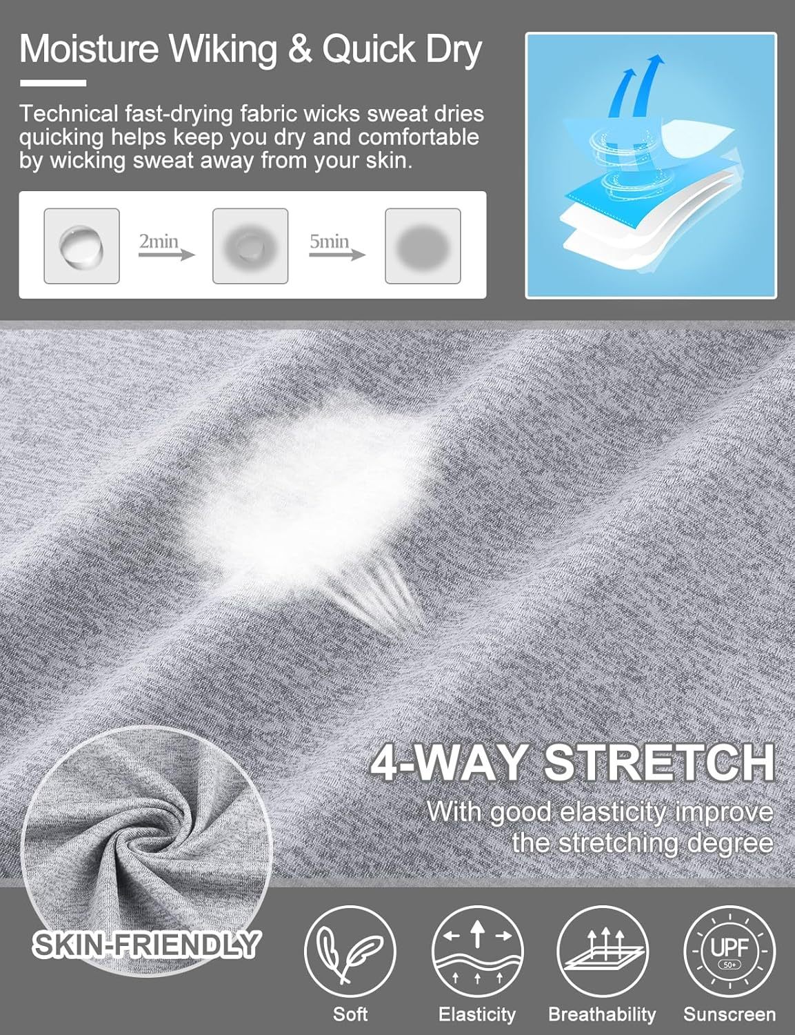 Women's Long Sleeve Golf Tennis Polo Shirts UPF50+ Half Zip Dry Fit Workout Tops Athletic Shirt