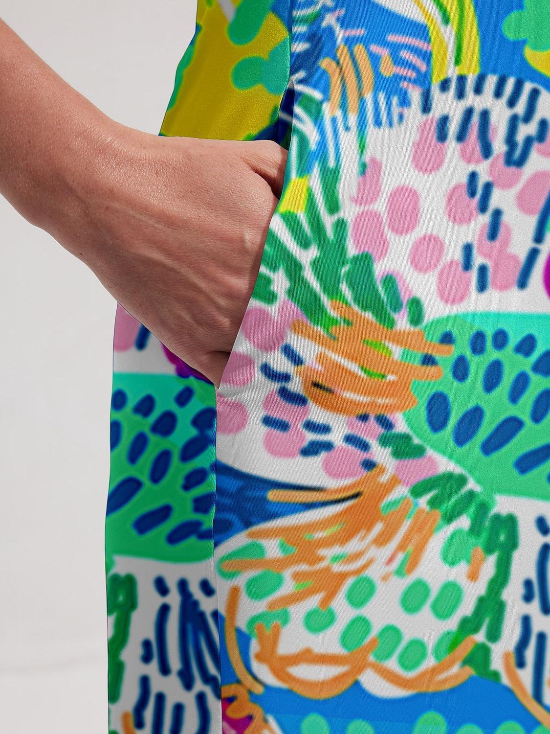 Fungolfs Hyped-up Tropical Sleeveless Dress UPF50+